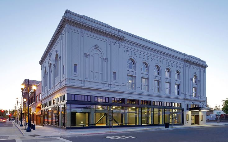 The renovated Winter Building, above, is home to the East Bay Center for the Performing Arts.