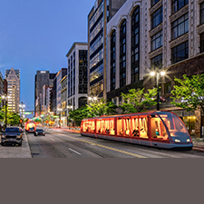 Woodward Avenue in Detroit with M-1 Rail