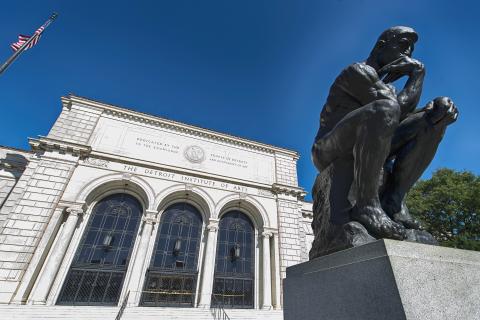 Rodin's The Thinker outside of the Detroit Institute of Arts Rodin's The Thinker outside of the Detroit Institute of Arts