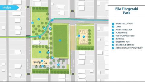 Design for Ella Fitzgerald Park Design for Ella Fitzgerald Park