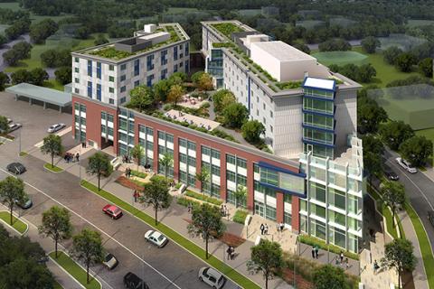 A rendering of the planned Conway Center in Washington, D.C. A rendering of the planned Conway Center in Washington, D.C.