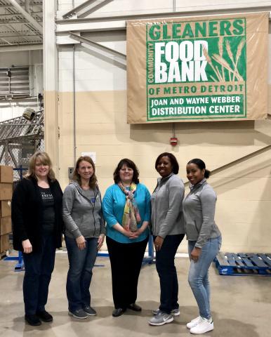 Kresge staff members volunteer at Gleaners Food Bank Kresge staff members volunteer at Gleaners Food Bank