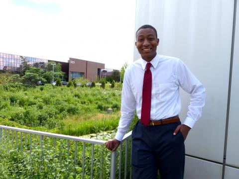 2017 Kresge Intern Stephen Blackburn A portrait of 2017 Kresge intern Stephen Blackburn