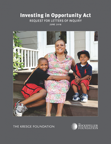Kresge Foundation and Rockefeller Foundation partner to support U.S. community development initiatives Image of LOI request for new Kresge and Rockefeller U.S.community development initiatives