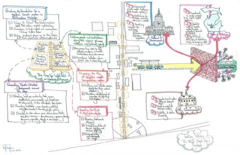 Illustration of M-1 Rail by Rip Rapson Rip Rapson M-1 Rail Illustration