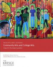 Community Arts and College Art Report Cover Community Arts and College Art Report Cover