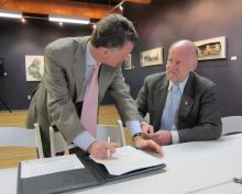 rapson-landesman.jpg Rip Rapson and Rocco Landesman