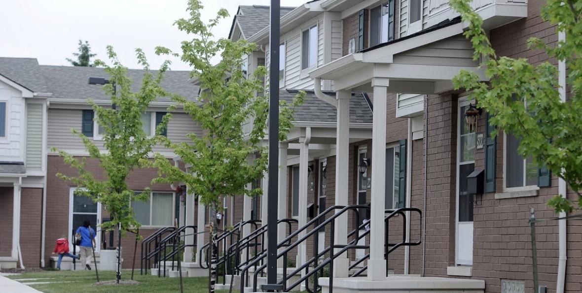 The Kresge Foundation Housing and Health Funding Opportuinty an image from The Kresge Foundation of an affordable housing complex