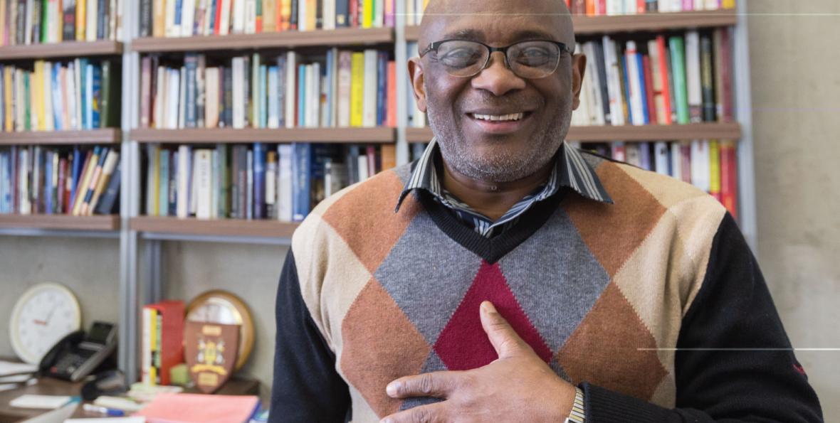 Kresge Foundation Inyathelo Stories - Dr. Loyiso Nongxa Image of Dr. Loyiso Nongxa, featured in Kresge Foundation Inyathelo Stories