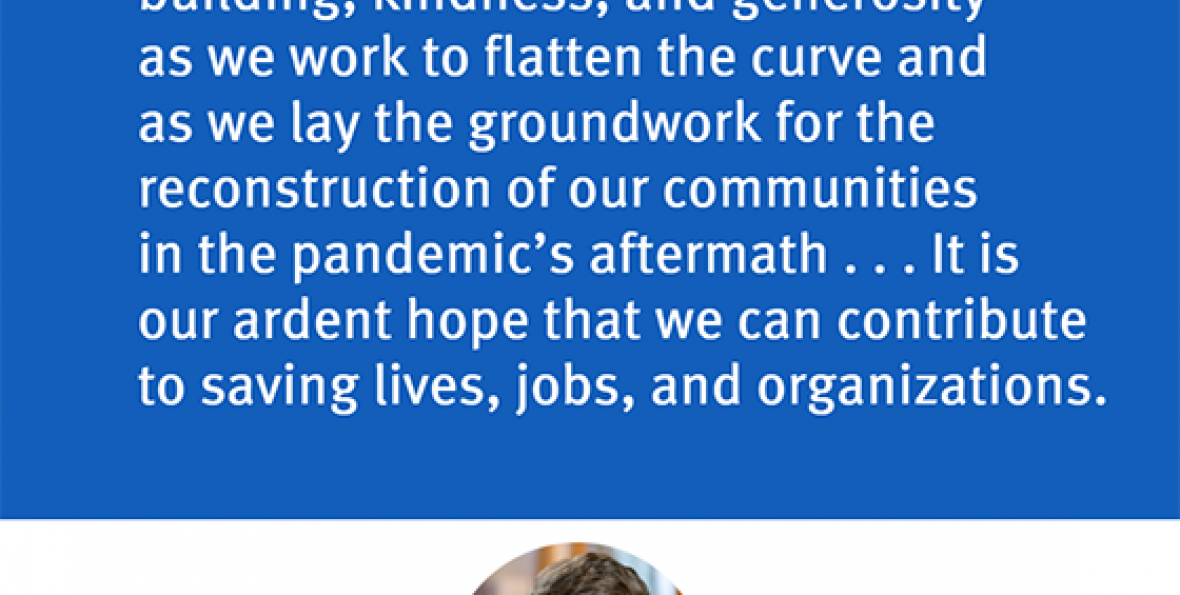 Rip Rapson quote on COVID-19 pandemic funding Rip Rapson quote on COVID-19 pandemic funding