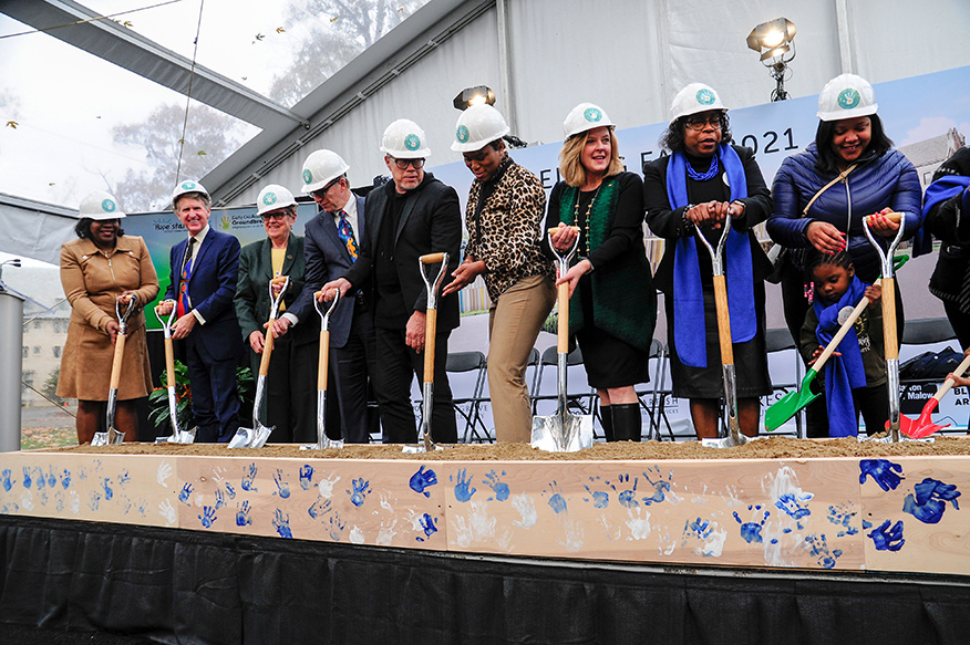 P-20 partners, construction and design team join students and parents from Starfish Family Services to break ground on a $15 million early childhood center on the Marygrove College campus. P-20 partners, construction and design team join students and parents from Starfish Family Services to break ground on a $15 million early childhood center on the Marygrove College campus.