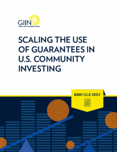 Cover of Scaling the use of Guarantees in U.S. Community Investment