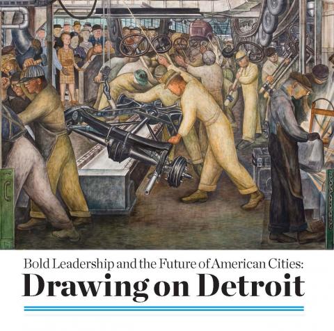The cover image for SSIR Drawing on Detroit