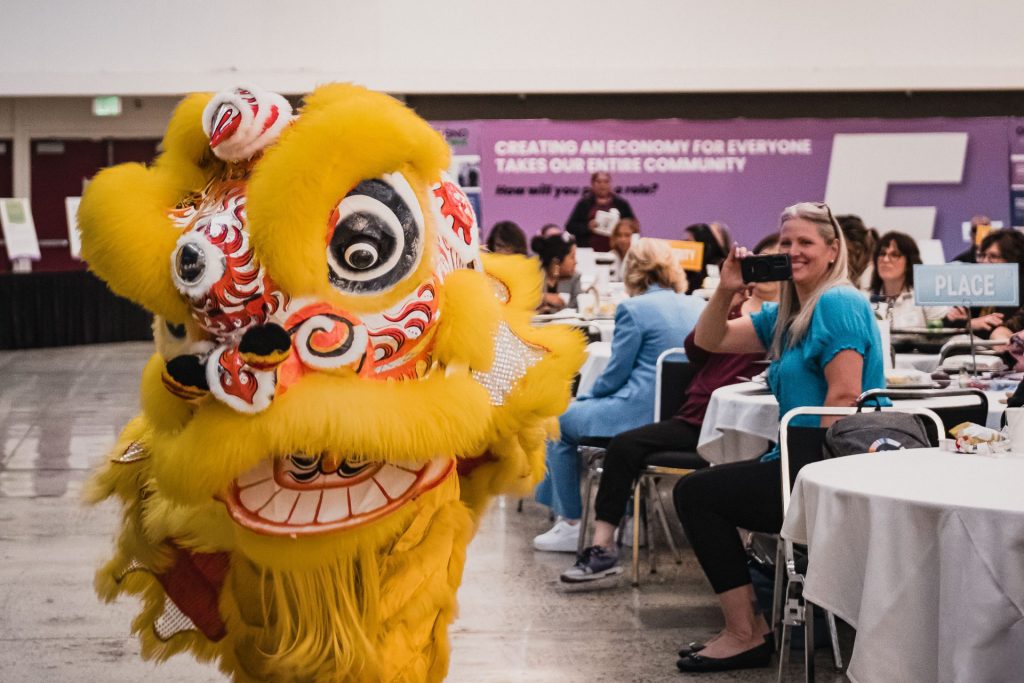 Dragon Dance performance by the Buchanan High School Chinese Club. Photo by Arthur Robinson and Edgar Ruiz.