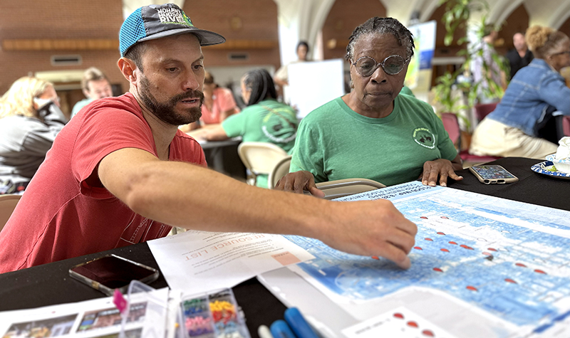 Residents provide input on how to manage stormwater in their neighborhoods.