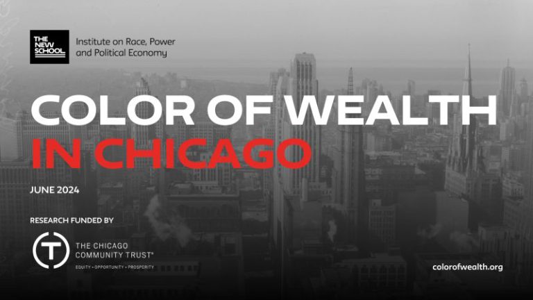 Cover of a report titled Color of Wealth in Chicago