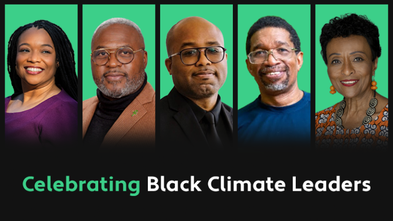 Celebrating Black Climate Leaders; five photos of each leader