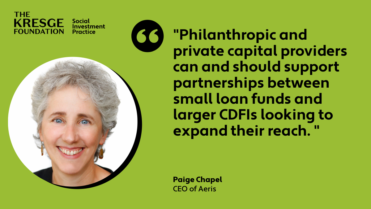 CDFIs need stronger Infrastructure, smarter capital, and sector-wide  collaboration - Kresge Foundation