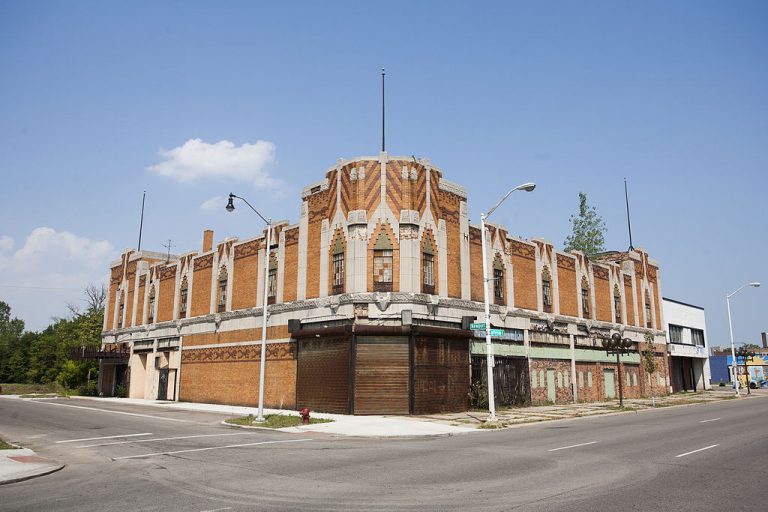 The Vanity Ballroom as seen from Jefferson avenue in the fall of 2010.