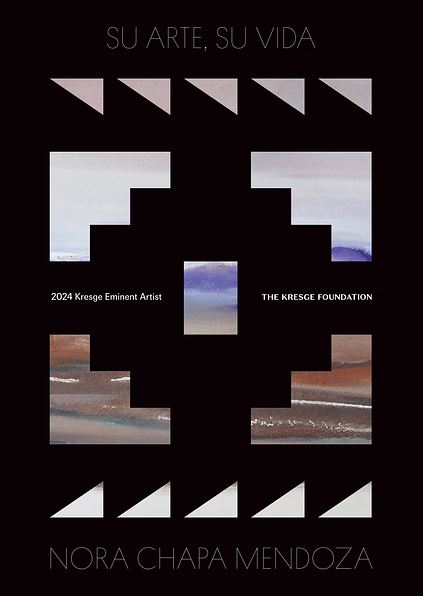 The cover of a monograph entitled Su Arte, Su Vida: The Kresge Foundation 2024 Kresge Eminent Artist Nora Chapa Mendoza